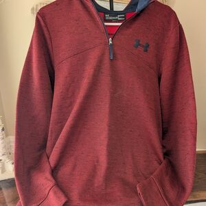 Under Armour Red Quarter-Zip Pullover